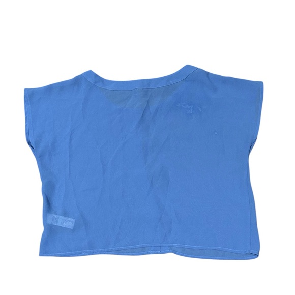 Blue Button-Down Blouse - Picture 2 of 5